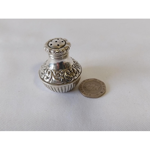 196 - Sterling Silver pepper pot