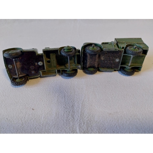 199 - 2 Dinky diecast military vehicle