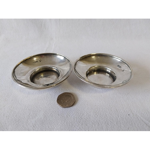 214 - pair HM Silver pin dishes by The Mappin Brothers c1898