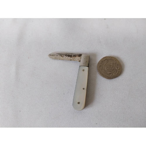 228 - HM silver bladed fruit knife c1924