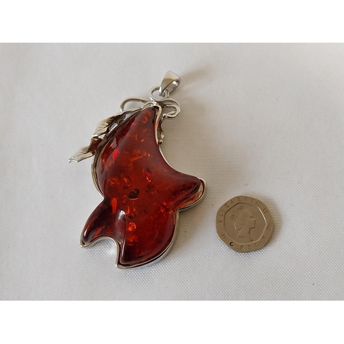 235 - white metal pendent