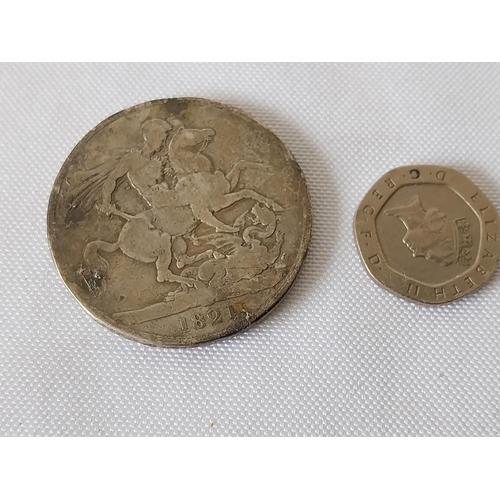 247 - George IV silver crown 1821