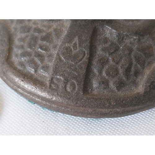 251 - antique pair of H.M.S.O. cast iron paperweights Government issue