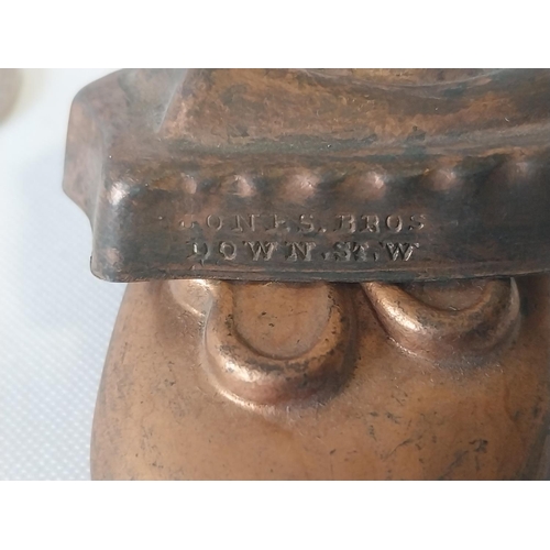 253 - 2 antique small chocolate moulds by Jones Brothers Down St West london