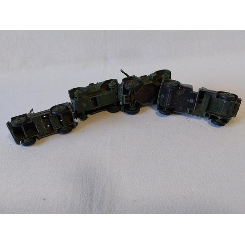 265 - 4 Dinky diecast military vehicles