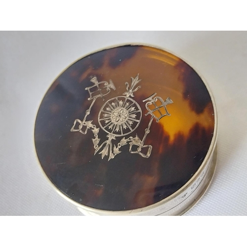 279 - HM Silver & tortoise shell box by William Comyns & Sons c1917