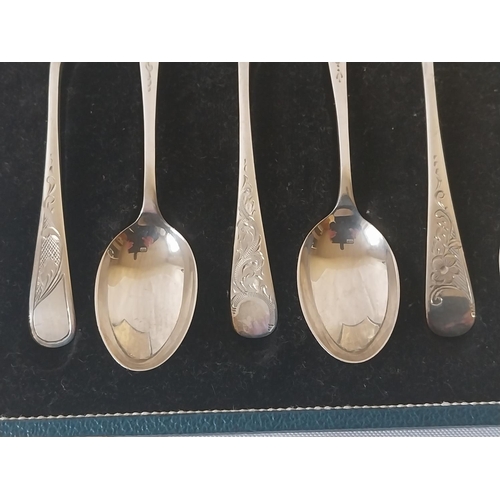 341 - HM Silver boxed set of spoons c1966 94grams