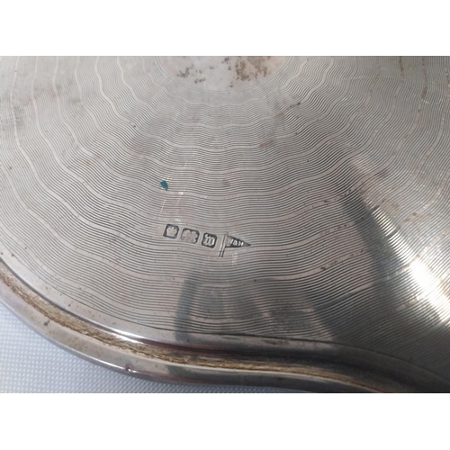 343 - HM Silver dressing table trio including mirror By Walker & Hall c1904