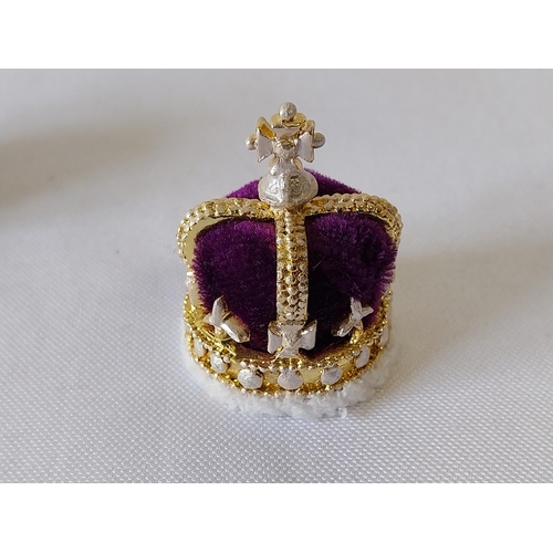 110 - Westminster Editions The Miniature Crown Jewels limited edition The Crown of Mary of Modena & Diadem... 