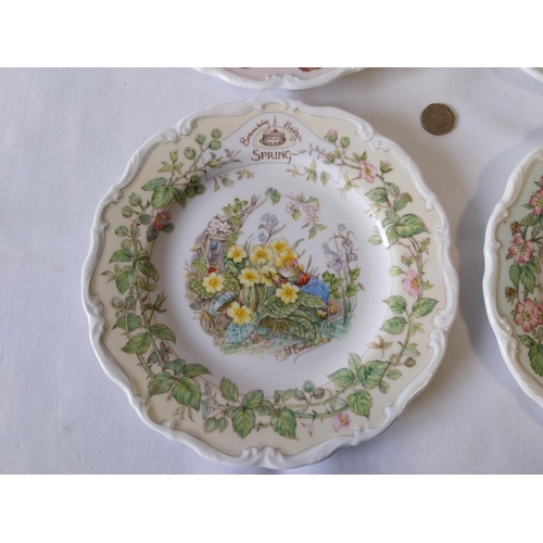 359 - Royal Doulton A Series of Four Seasons Plates From The Brambly Hedge Collection