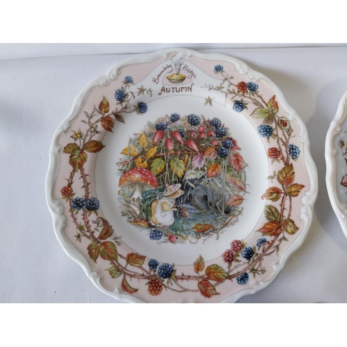 359 - Royal Doulton A Series of Four Seasons Plates From The Brambly Hedge Collection