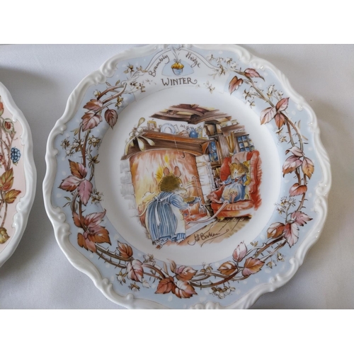 359 - Royal Doulton A Series of Four Seasons Plates From The Brambly Hedge Collection