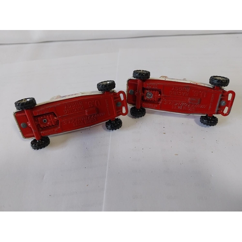 386 - 2 vintage Corgi diecast racing buggy