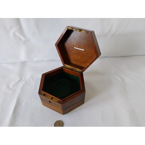 8 - antique wooden savings box