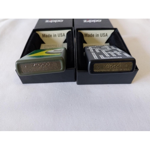 24 - 2 Zippo lighters all unused & boxed