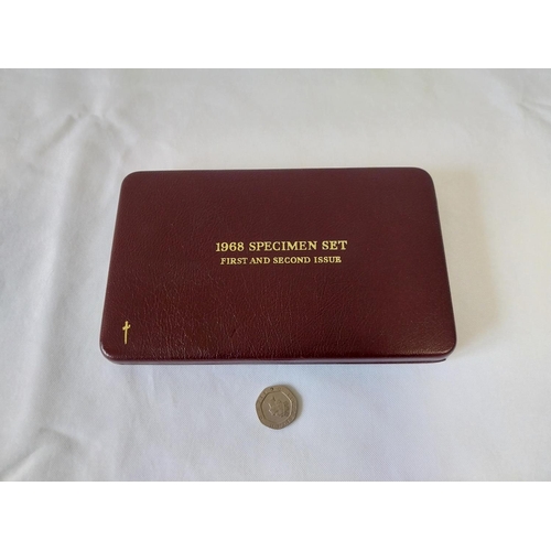41 - 1968 Specimen set first & second issue coin set