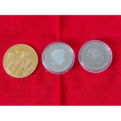 60 - 3 World War commemorative coins