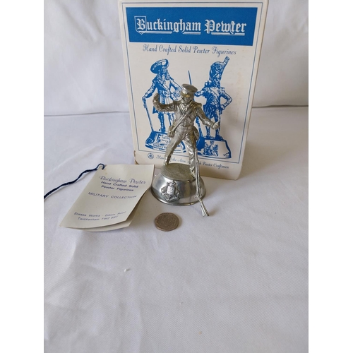 101 - Vintage Chas C Stadden pewter soldier figure boxed Sergeant 31st Reg' of foot 1840