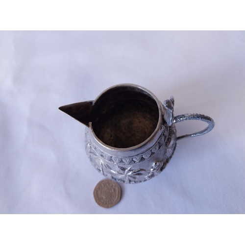 174 - Indian Silver milk jug