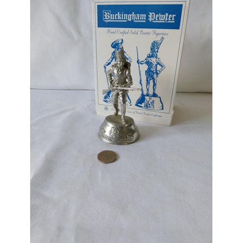 197 - Vintage Chas C Stadden pewter soldier figure boxed light company Coldstream guards 1815