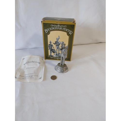 21 - Vintage Chas C Stadden pewter soldier figure boxed