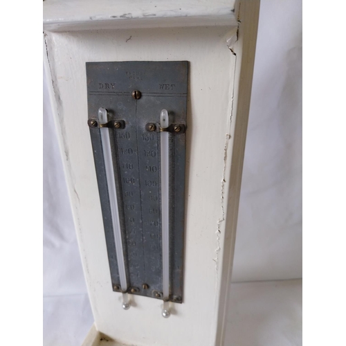 213 - vintage wall mounted thermometer