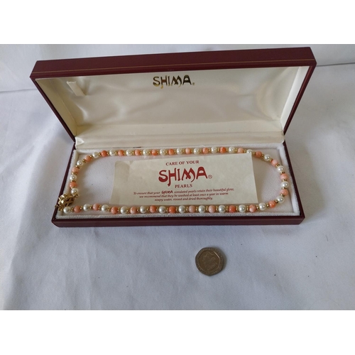 39 - Shima pearl necklace boxed