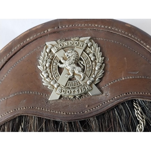 80 - genuine WW1 London Scottish Regiment Sporran