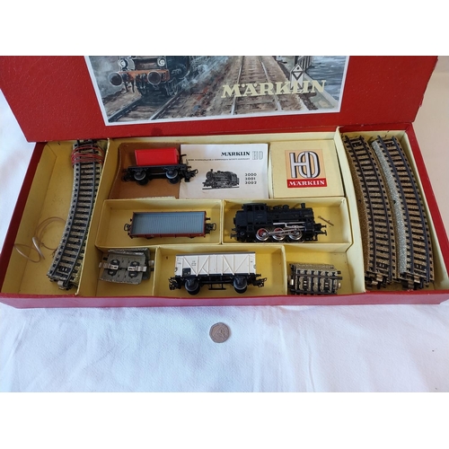 16 - 1950/60s Marklin HO scale train set