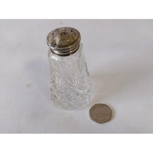 20 - Sterling silver lidded pepper pot