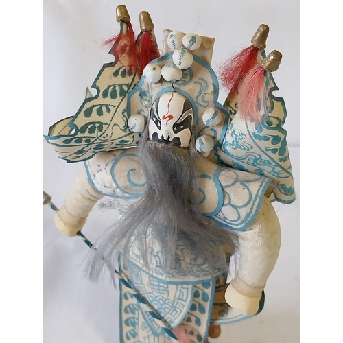 12 - vintage Chinese opera dolls with porcelain mask