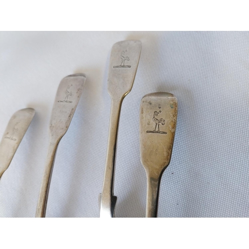 127 - 4 HM Silver Georgian spoons c1836