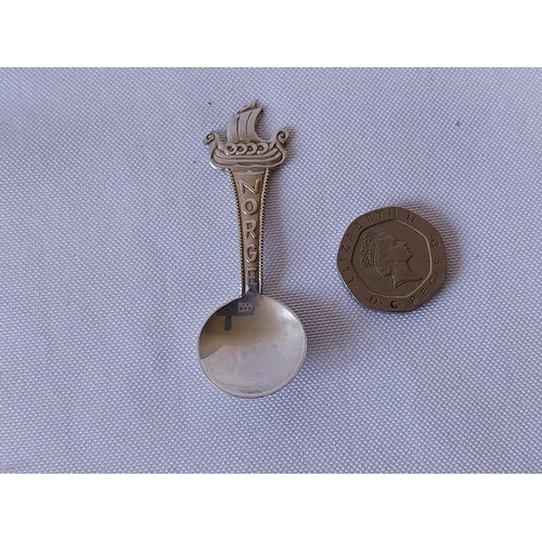 128 - Danish Silver 830s salt spoon