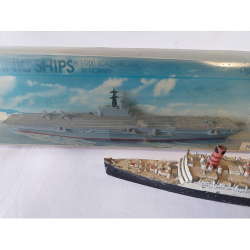 164 - 2 diecast Triang Minic Hornby ships