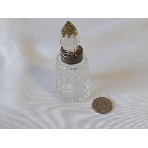 20 - HM Silver banded perfume bottle