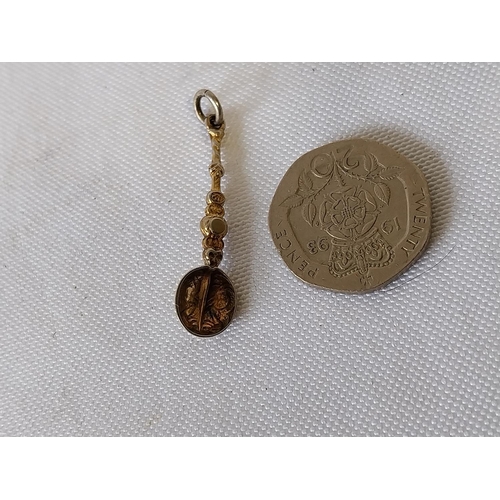 22 - HM Silver Anointing spoon charm/fob c1910