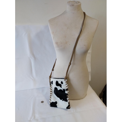 31 - Native America style cow print bag