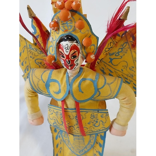 35 - vintage Chinese opera dolls with porcelain mask