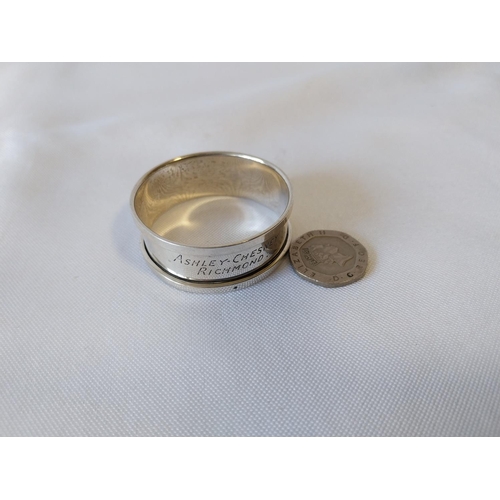 51 - HM Silver napkin ring