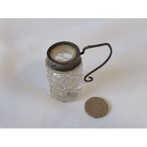 55 - HM Silver converted cup banded with handle c1908