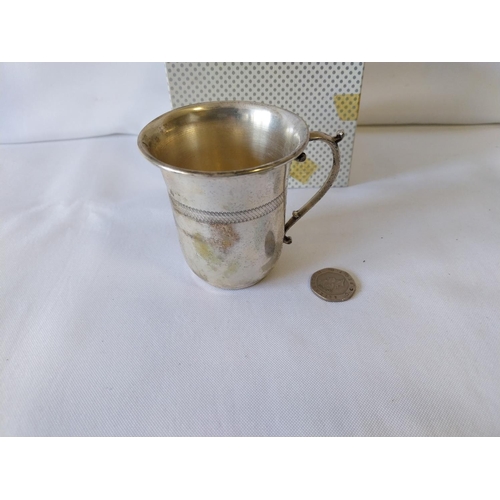 60 - 925 Silver mug/vodka cup 70grams