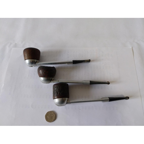 37 - 3 vintage smoking pipes by Falcon