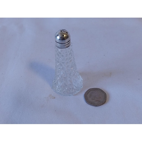 105 - Sterling Silver lidded pepper pot