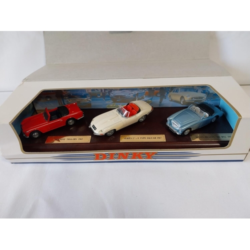 16 - Classic British Sports Cars The Dinky Collection diecast models 1:43 scale M.I.B.