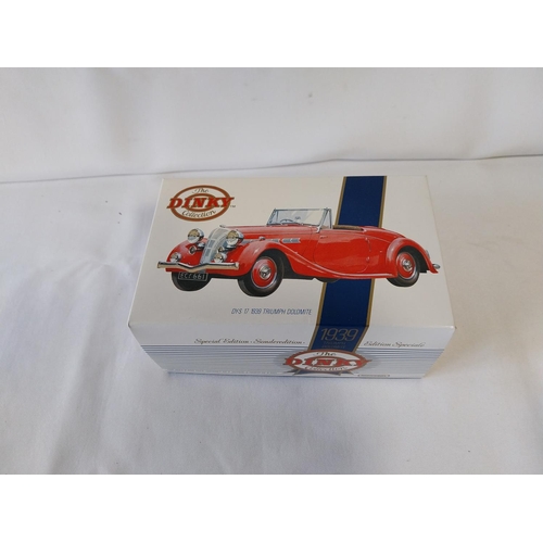 18 - 1939 Triumph Dolomite The Dinky Collection diecast models 1:43 scale M.I.B.