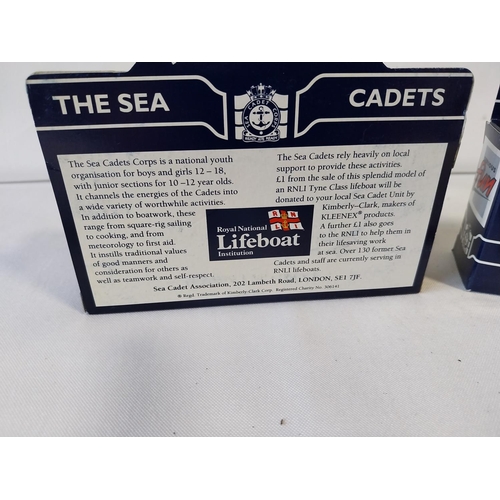 181 - 2 Sea Cadets Life Boats Kleenex MIB