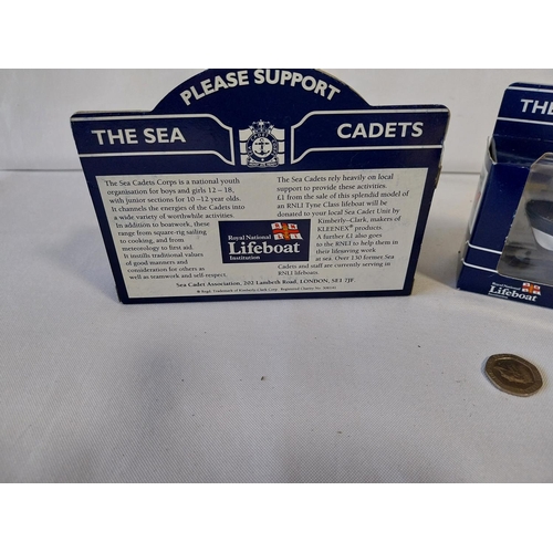 183 - 2 Sea Cadets Life Boats Kleenex MIB