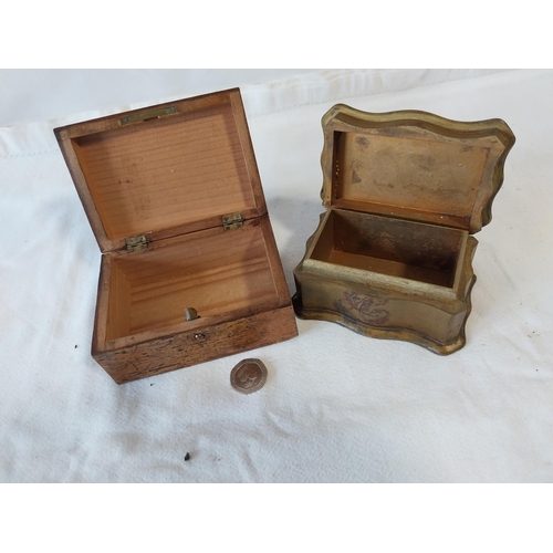 232 - 2 antique boxes