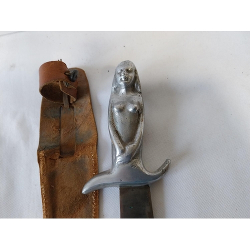 256 - vintage Mermaid letter opener knife