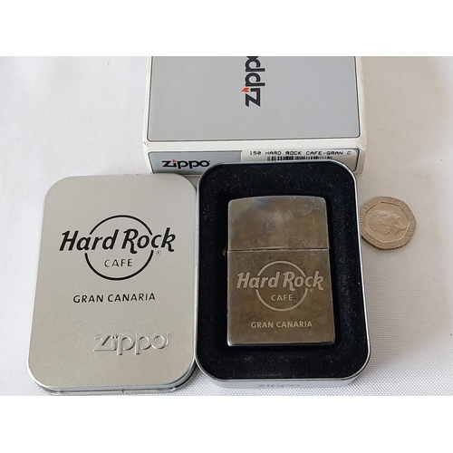 361 - Zippo Lighter Hard Rock Café Gran Canaria